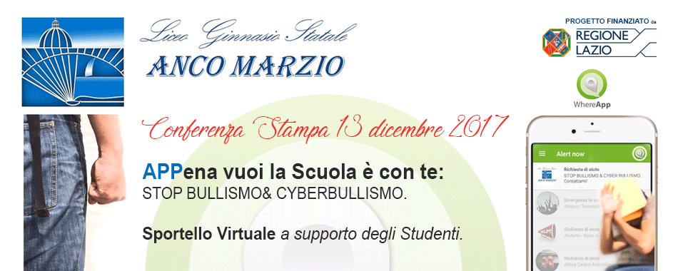 Evento AncoMarzio Bullismo e Cyberbullismo